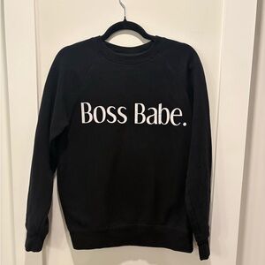 Brunette The Label Black Crewneck Sweater